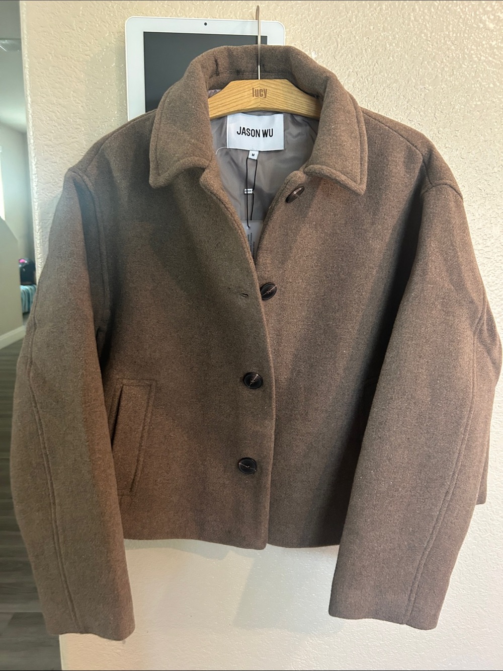 Jason Wu Brown Pea Coat Women’s size M